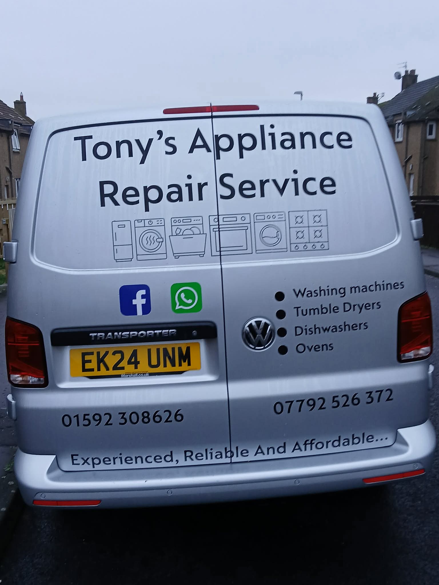 Tony's Appliance Repair Service van